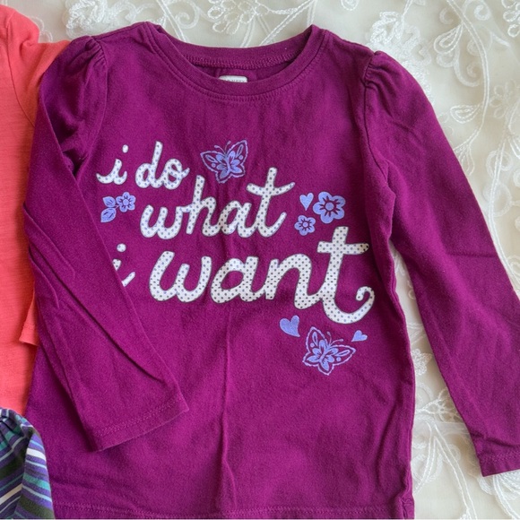 Old Navy & Children’s place Long Sleeve Tees Pink and Purple - Set of 4 - Picture 6 of 12